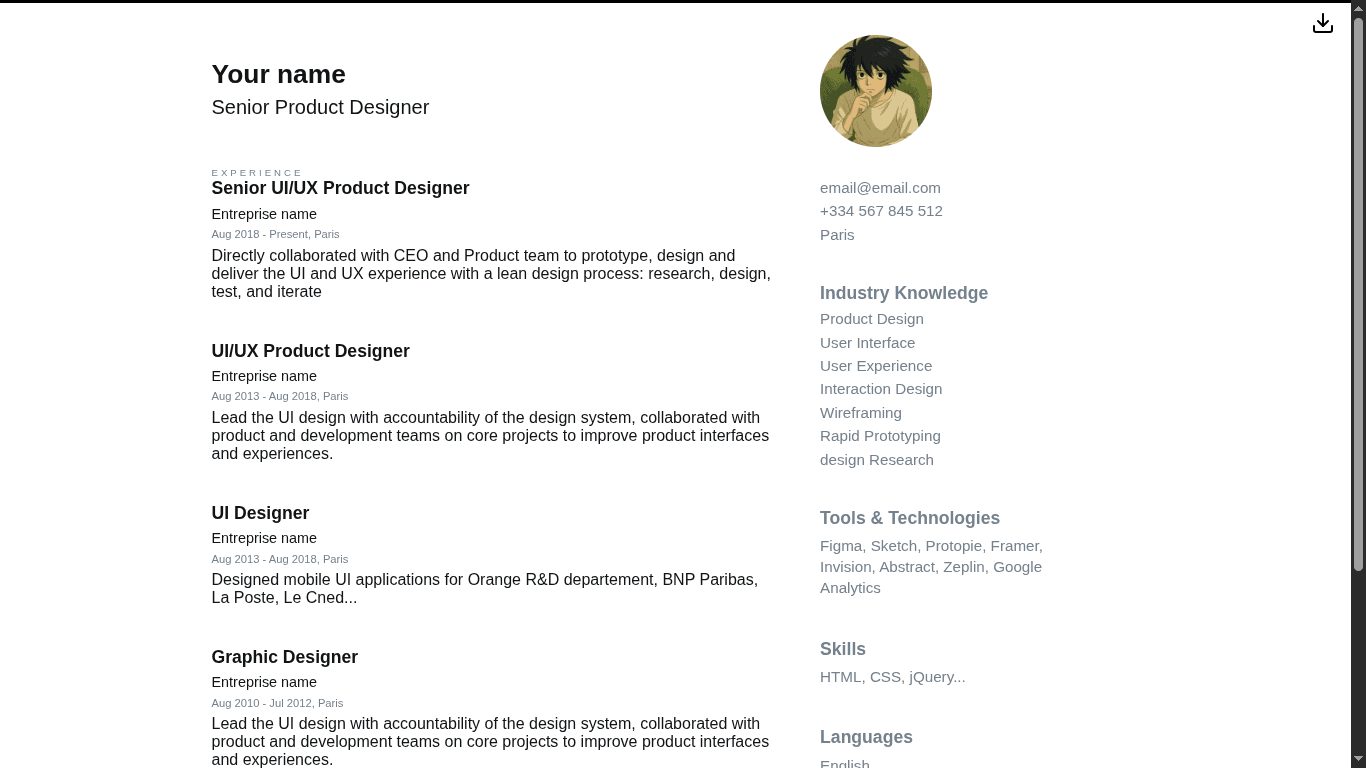 CV Maker